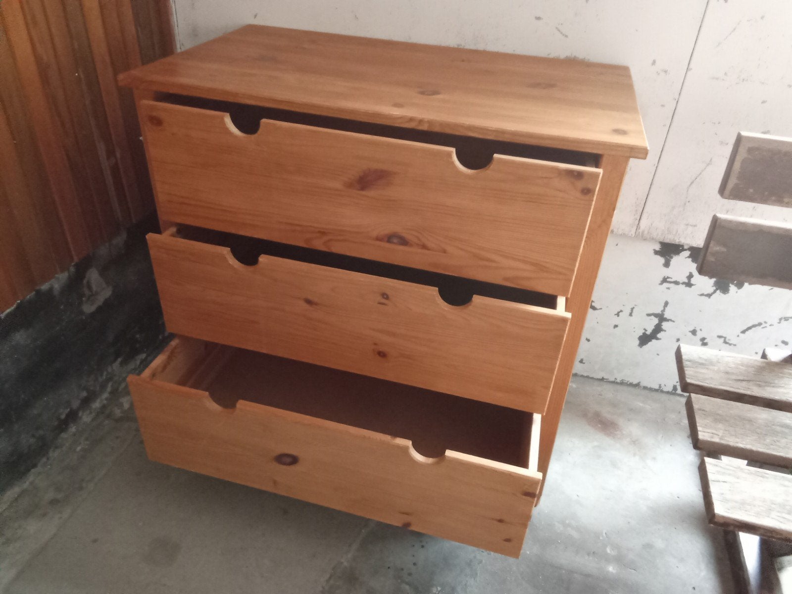Ikea Bialitt Massief Grenen Ladenkast - H86 D51 B89, Huis en Inrichting, Kasten | Ladekasten, Gebruikt, 3 of 4 laden, Minder dan 100 cm