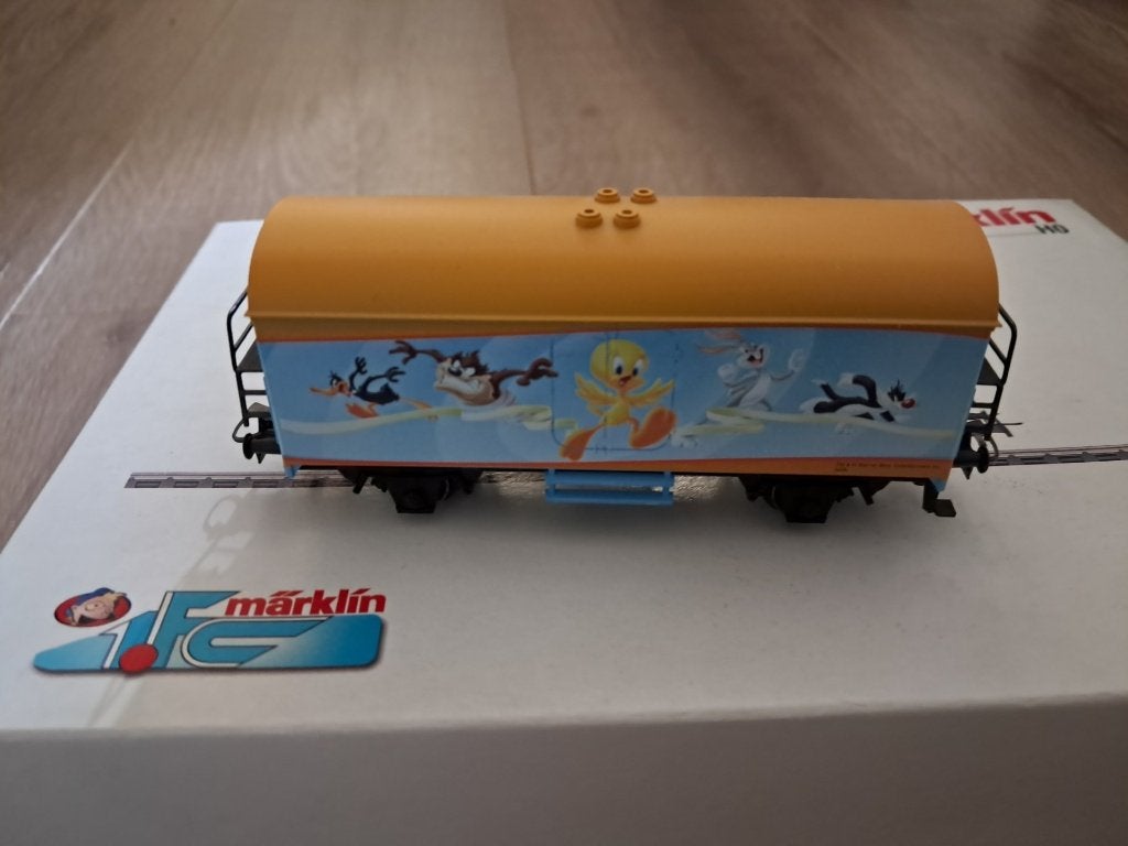Marklin 48708 1. FC Märklin jaarwagen 2008 Looney Tunes, Wisselstroom, Wagon, Ophalen of Verzenden, Zo goed als nieuw