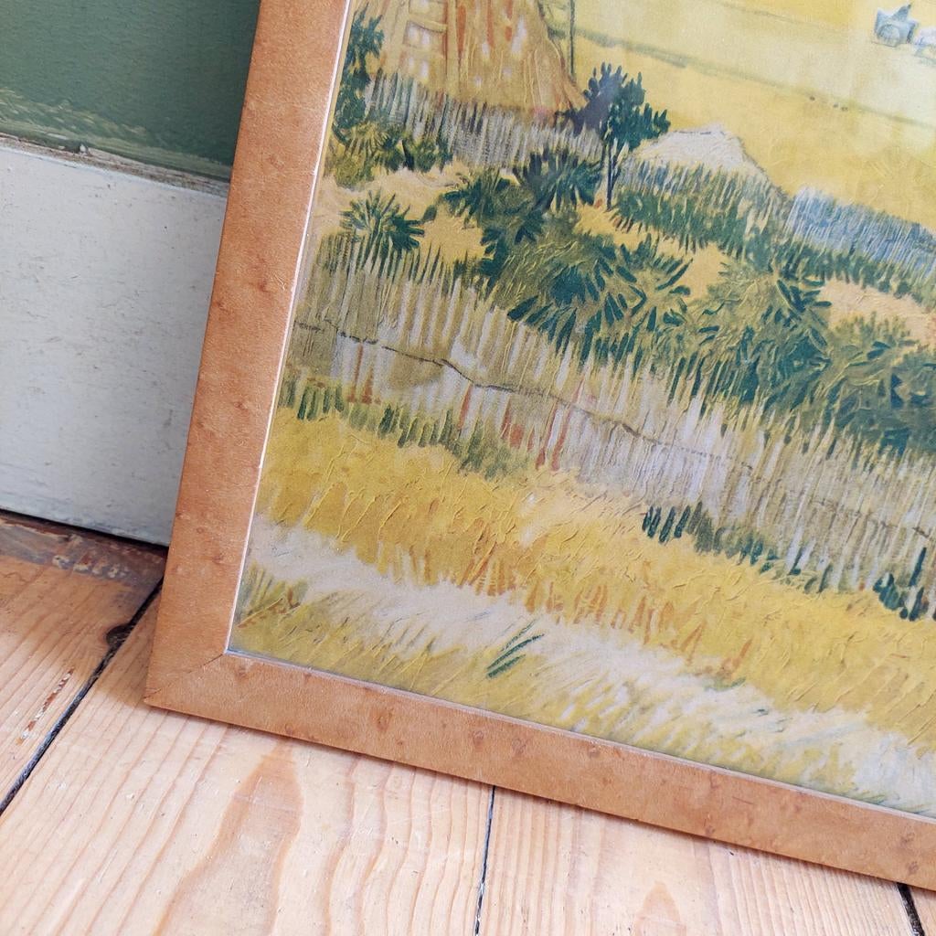 Lucky Vintage  Van Gogh 'De Oogst' Reproductie  Muller, Antiek en Kunst, Curiosa en Brocante, Ophalen