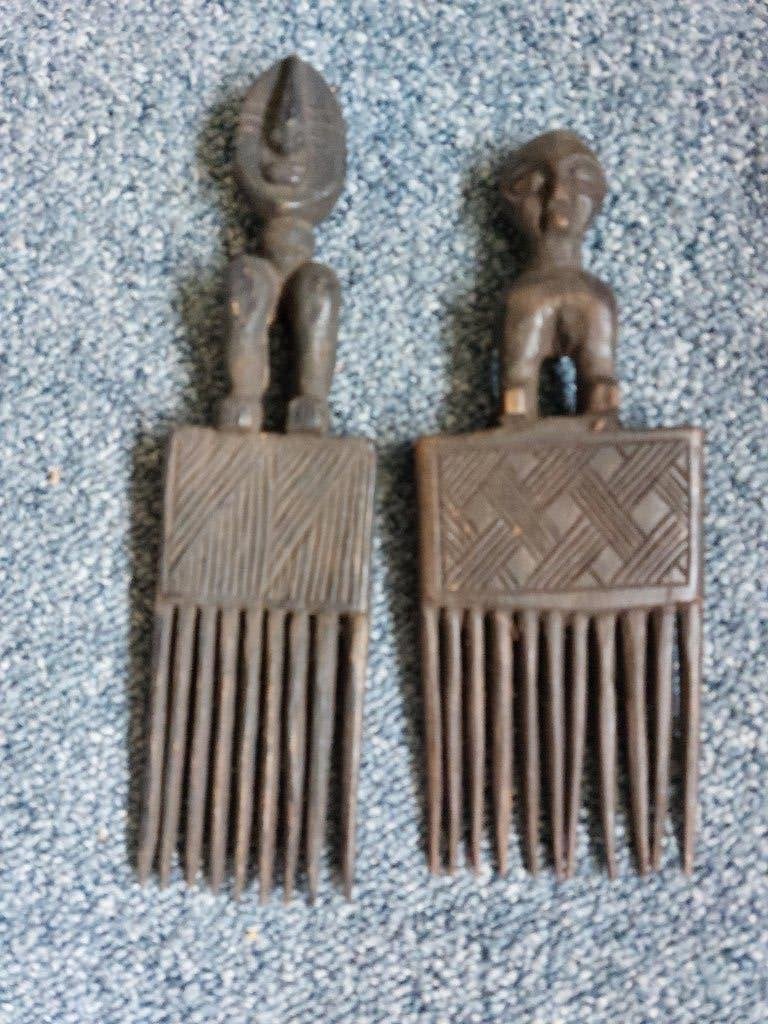 Afrikaanse kammen 2x en Maron kam uit Suriname, Ophalen of Verzenden