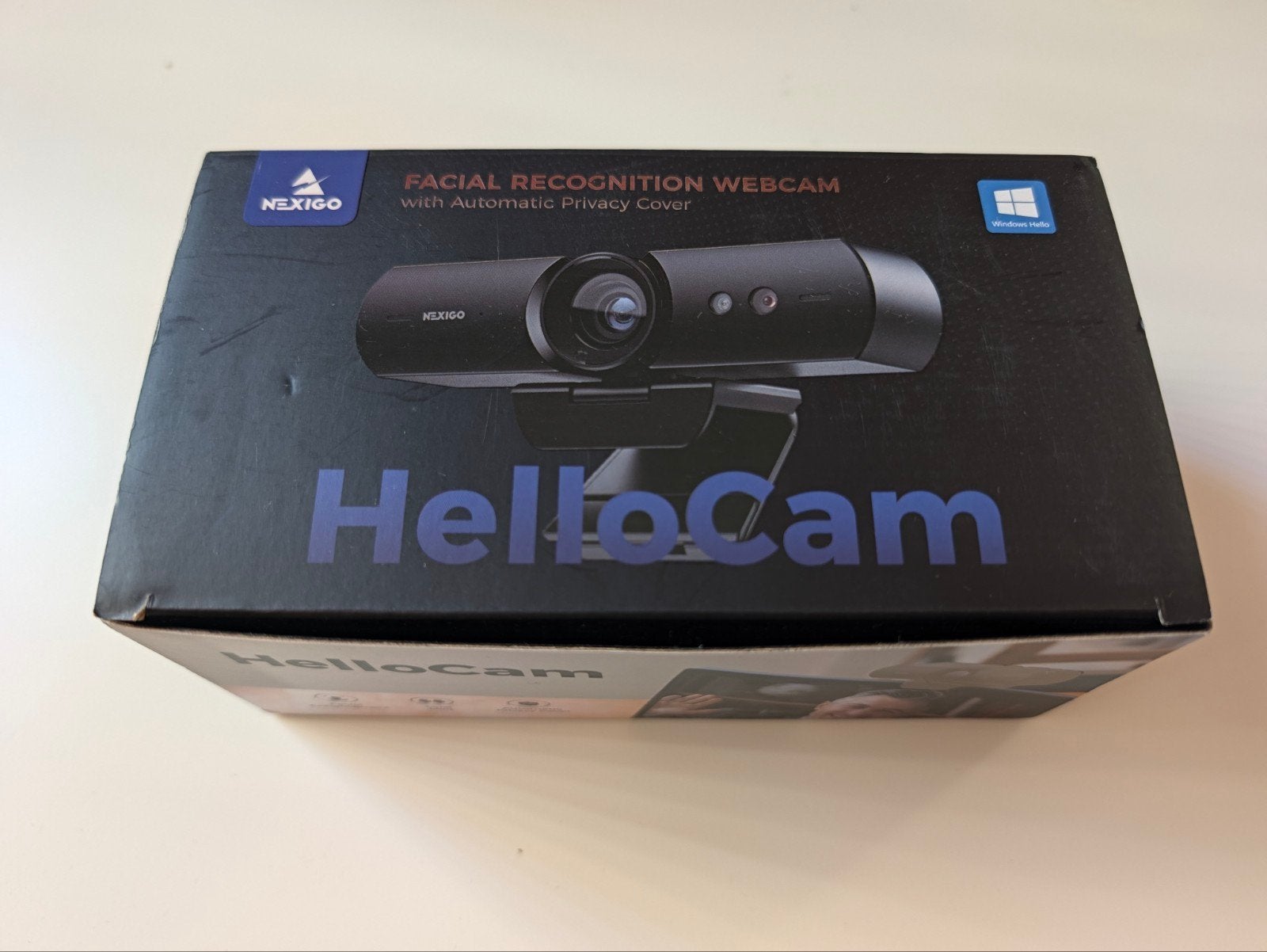 Nexigo HelloCam N930W Facial Recognition Webcam met Privacy, Monitorclip, Ophalen of Verzenden, Zo goed als nieuw, Windows