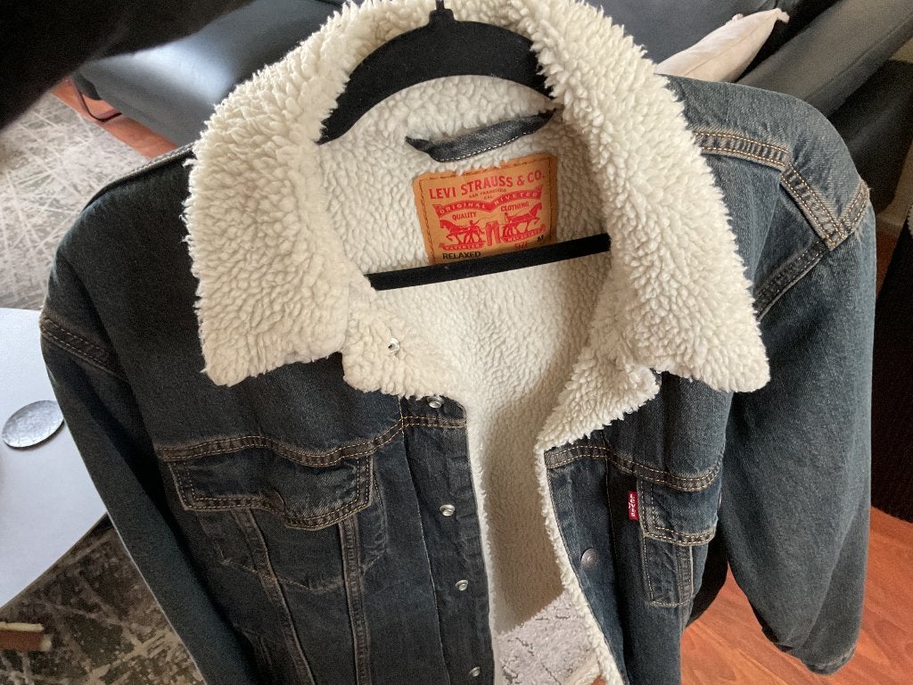 Levi’s Sherpa NIGHT SHADOWS - maat M Denim spijkerjas, Kleding | Heren, Ophalen, Zo goed als nieuw, Levi’s, Maat 48/50 (M)