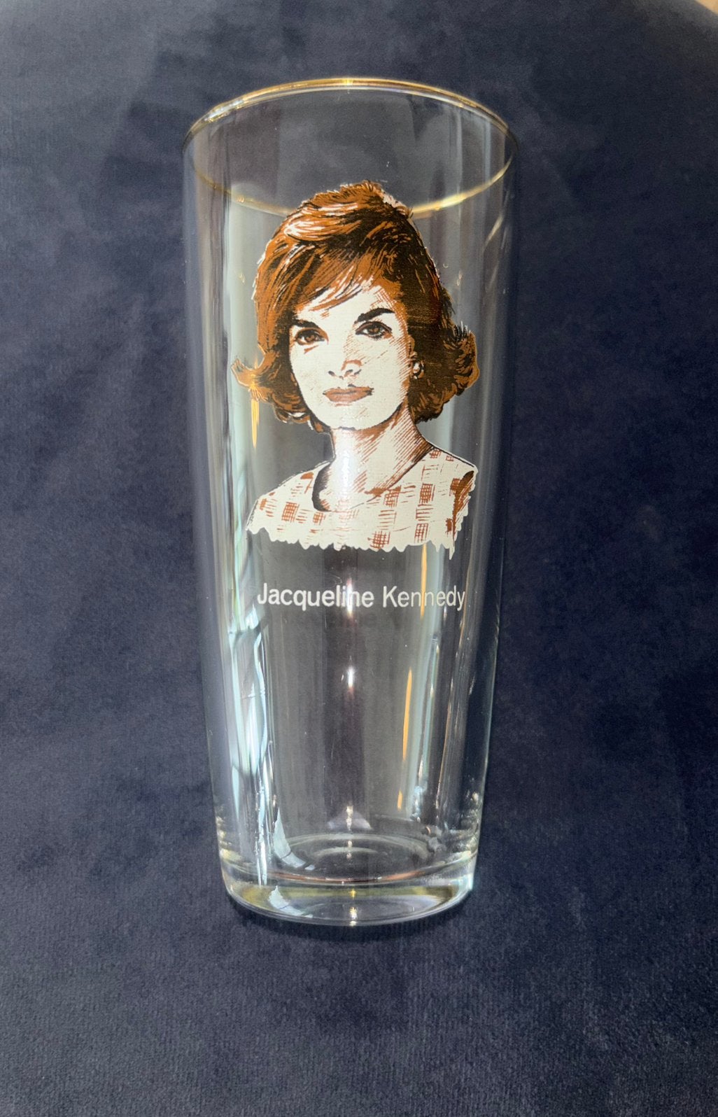Uniek vintage verzamelglas Jacky Kennedy, Verzamelen, Verzenden, Overige typen