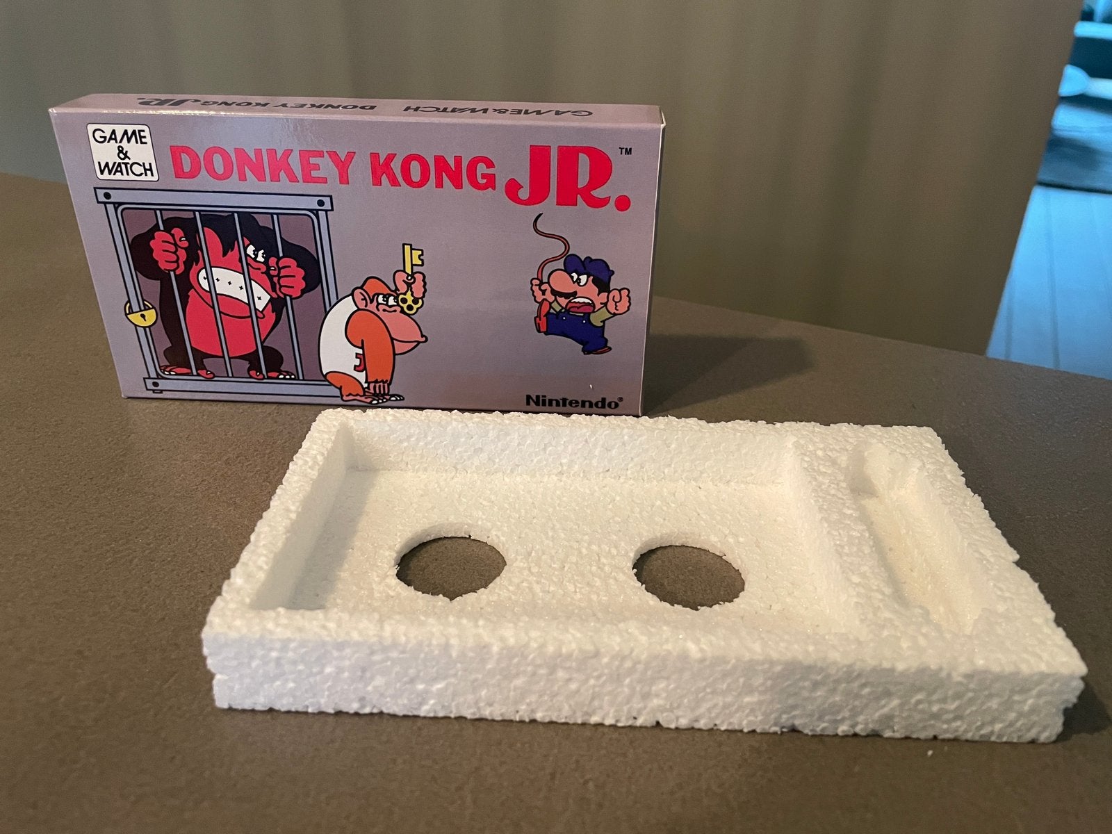 Nintendo Game & Watch Donkey Kong JR repro doos&polystyrene, Ophalen of Verzenden, Zo goed als nieuw, Overige modellen