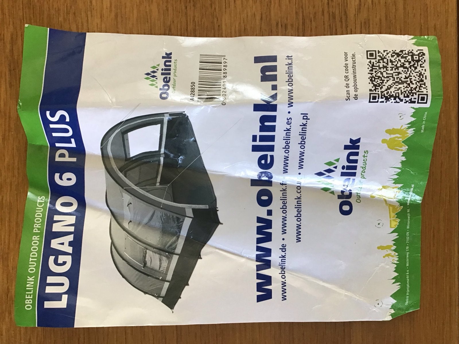 Obelink Lugano 6 Plus Tent - Ruime Gezinstent, Ophalen, Gebruikt, Tot en met 6