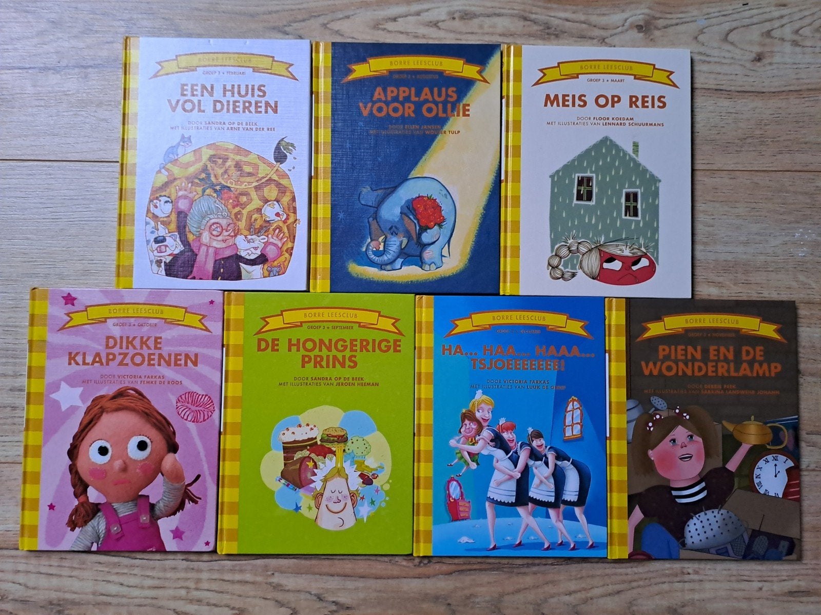 7 Boeken Borre leesclub groep 3, Ophalen of Verzenden, Zo goed als nieuw, Rindert Kromhout, Fictie algemeen