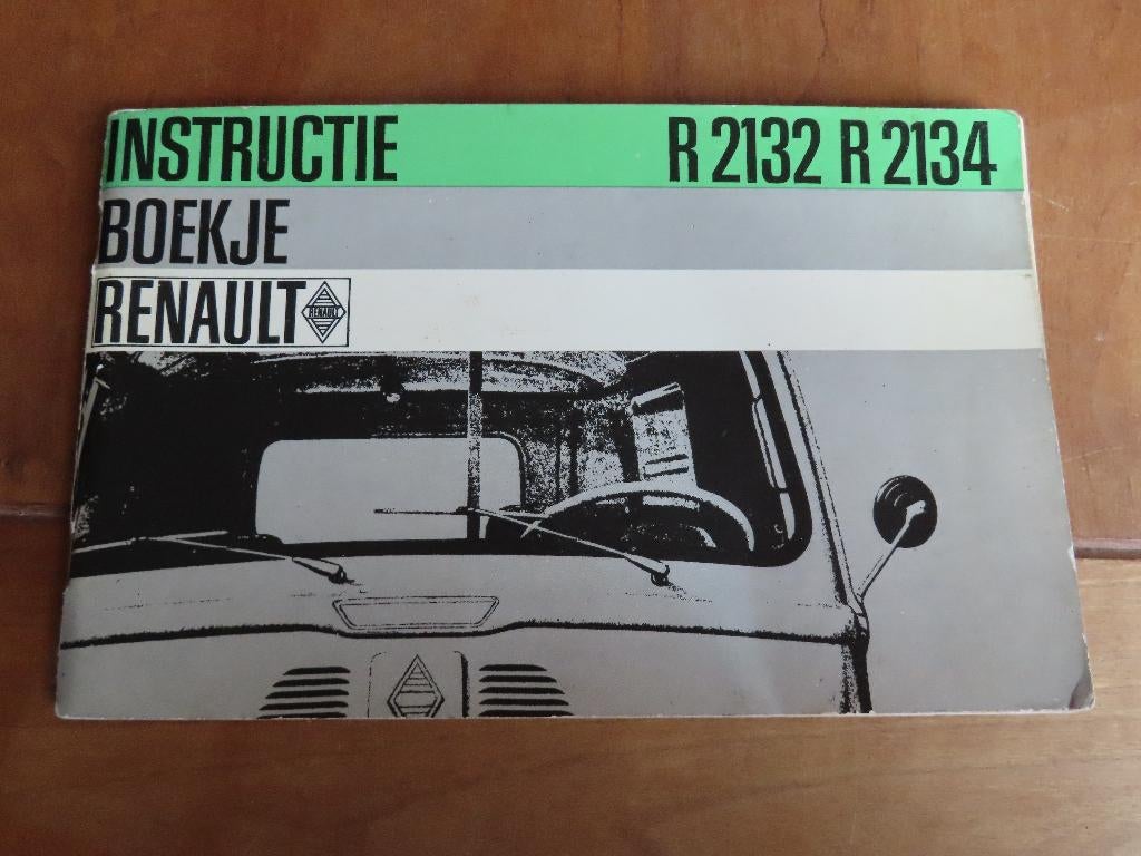 Instructieboek Renault Estafette R2132 en R2134 1967, mooi!, Ophalen of Verzenden
