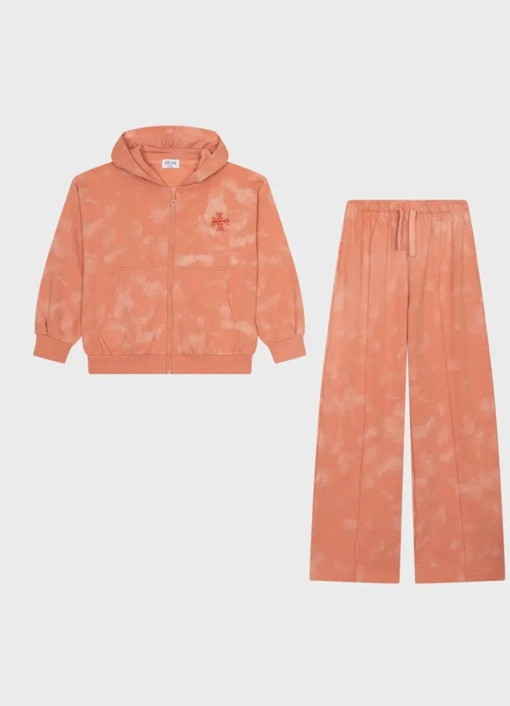 Comfortabel Kinder Trainingspak - Oranje Tie-Dye, Ophalen of Verzenden