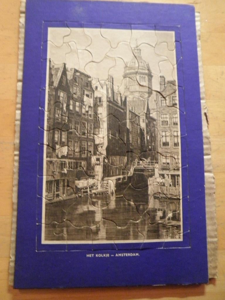 Oude Puzzel - Het Kolkje - Amsterdam, Verzamelen, Overige Verzamelen, Ophalen of Verzenden, Gebruikt
