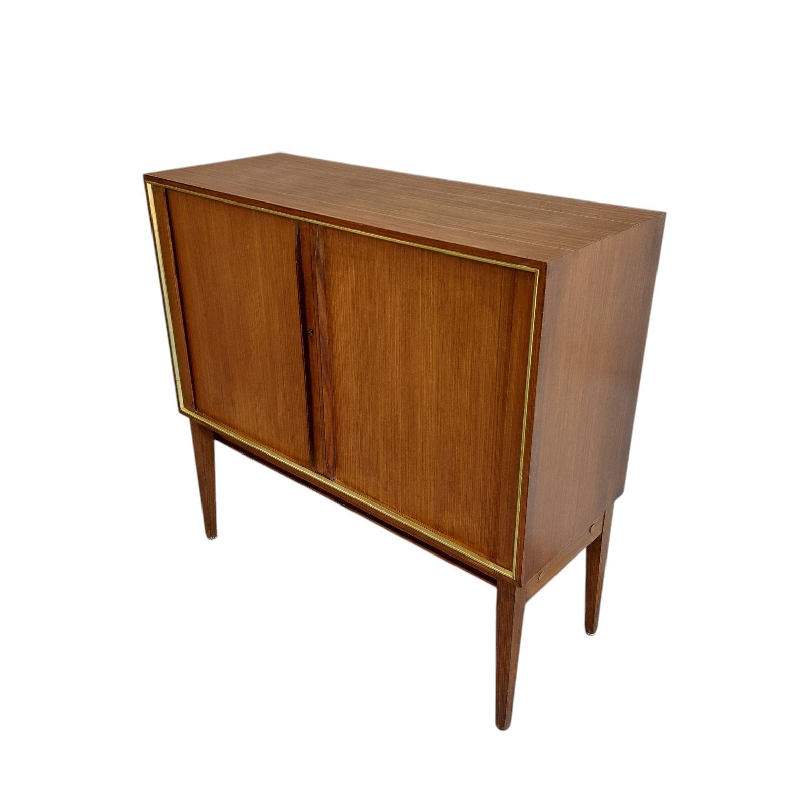 Vintage roldeurkast, tv meubel, Ophalen, Gebruikt, 50 tot 100 cm, Onbekend