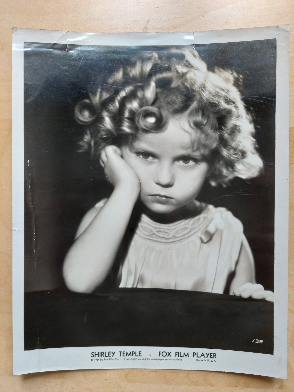 Originele foto van Shirley Temple, Gebruikt, Foto, Ophalen of Verzenden, Voor 1940