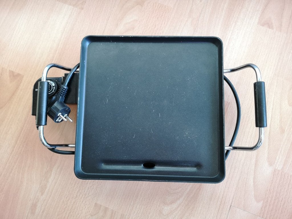 Alpina Swiss Bakplaat 800W, Ideaal voor Ontbijt & Grillen, Ophalen of Verzenden, Zo goed als nieuw, Tafelgrill
