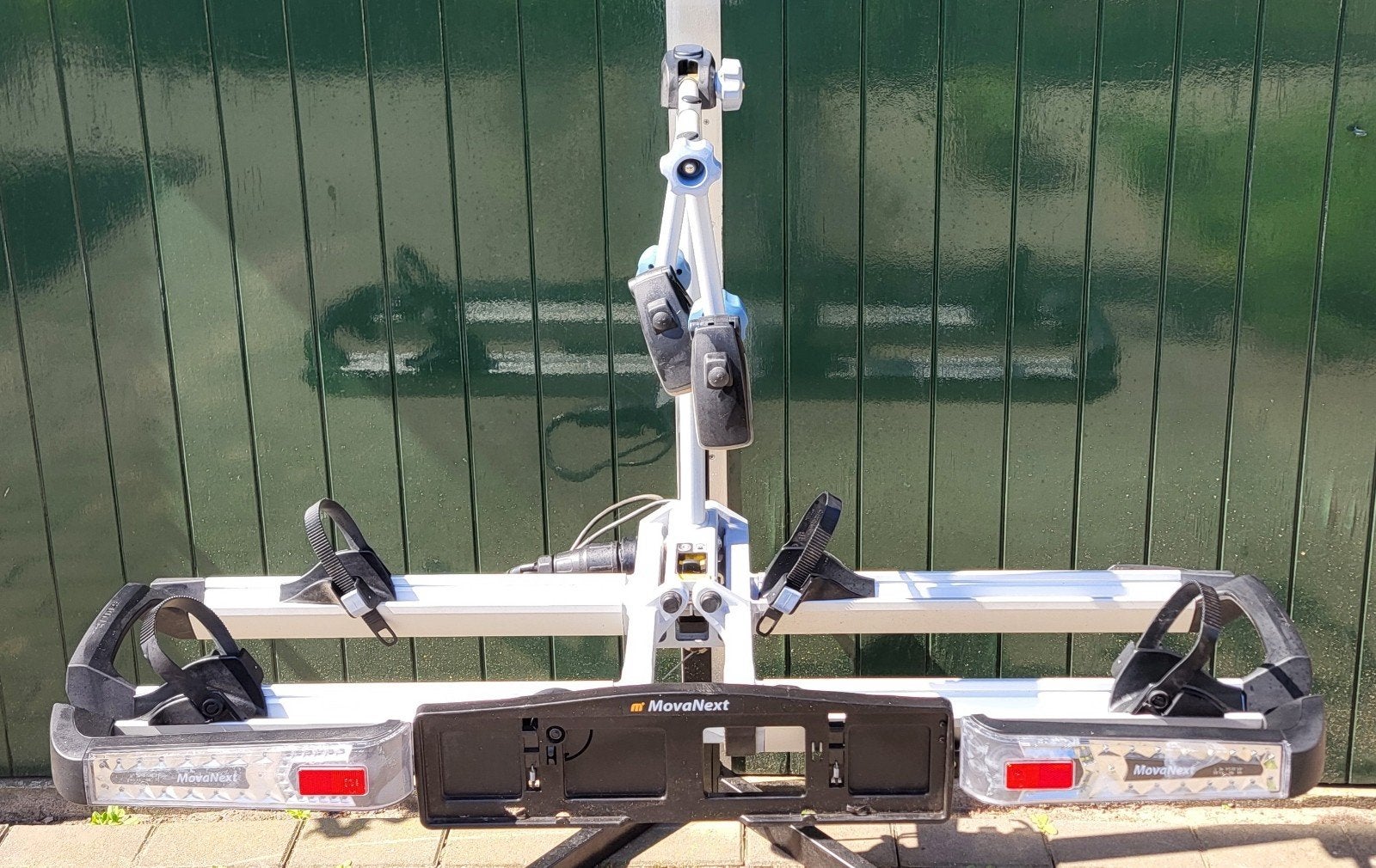 Movanext vision CF fietsendrager – Lichtgewicht, Auto diversen, Fietsendragers, Zo goed als nieuw, Trekhaakdrager, 2 fietsen, Brede banden