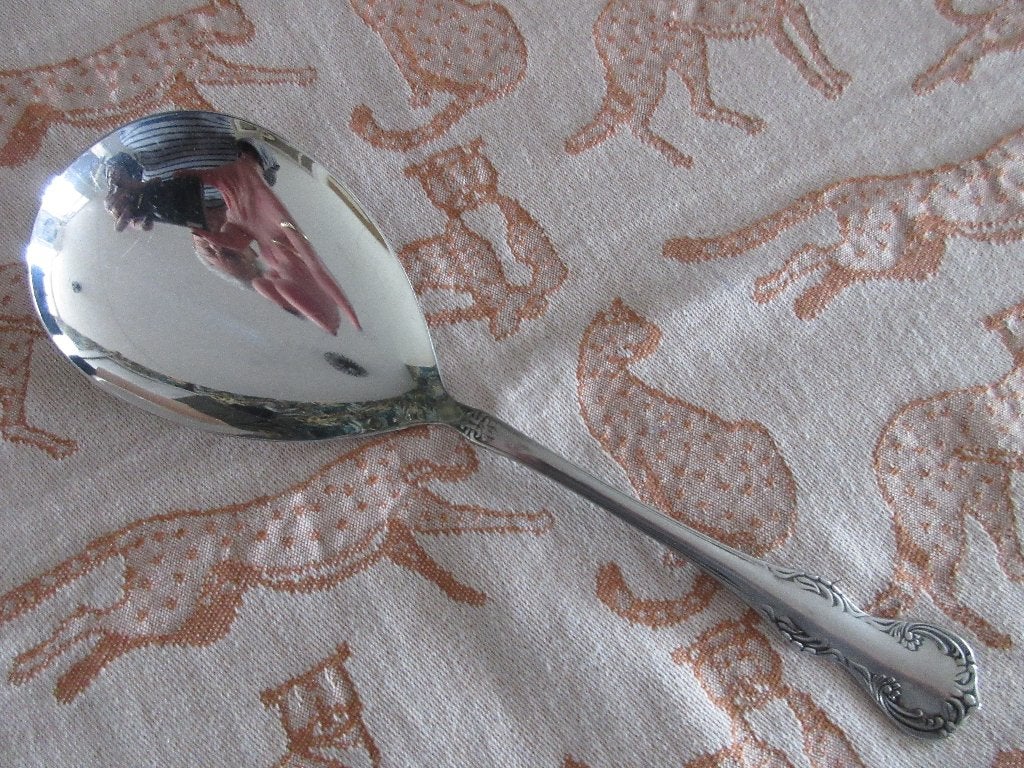 Gero Zilmeta 528 Menuet Rijst/Opdienlepel, Ophalen of Verzenden, Zo goed als nieuw, Rvs of Chroom