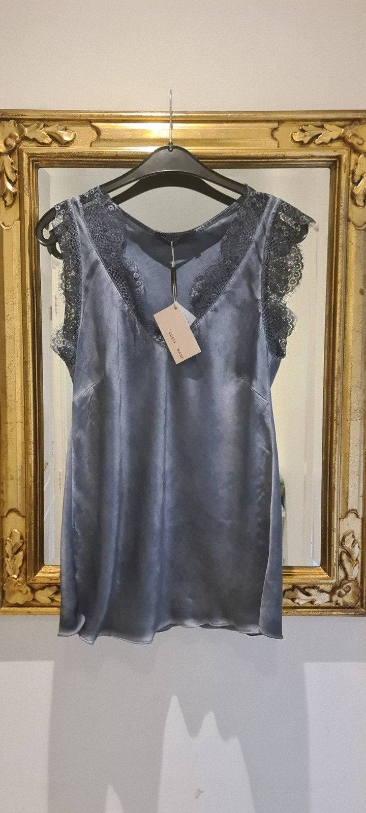 nieuw mouwloze blouse blauw top Costa Mani S / M, Kleding | Dames, Blauw, Costa Mani, Nieuw, Ophalen of Verzenden