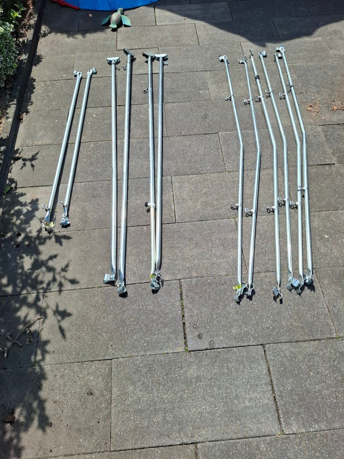 tent stormstokken voortent, Ophalen