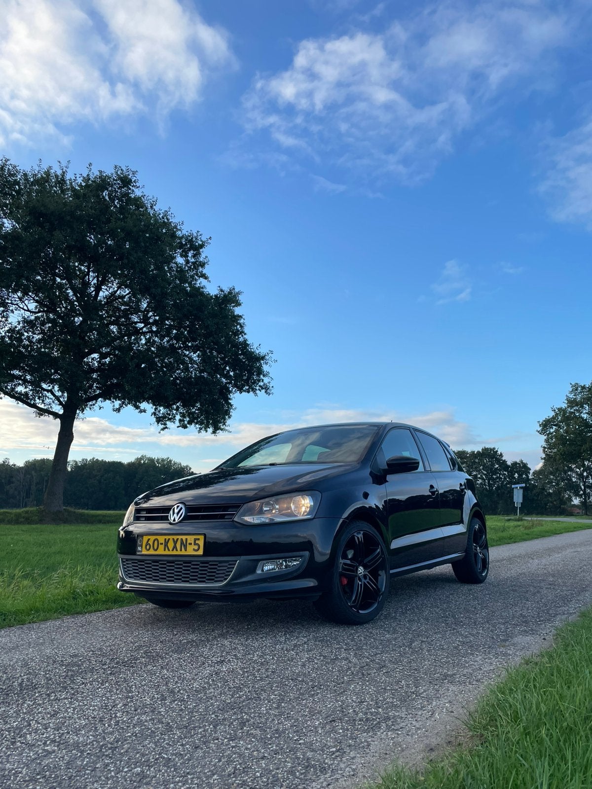Volkswagen Polo 1.4 16V FSI 63KW 2010 Zwart, Voorwielaandrijving, 970 kg, 40 €/maand, 4 cilinders