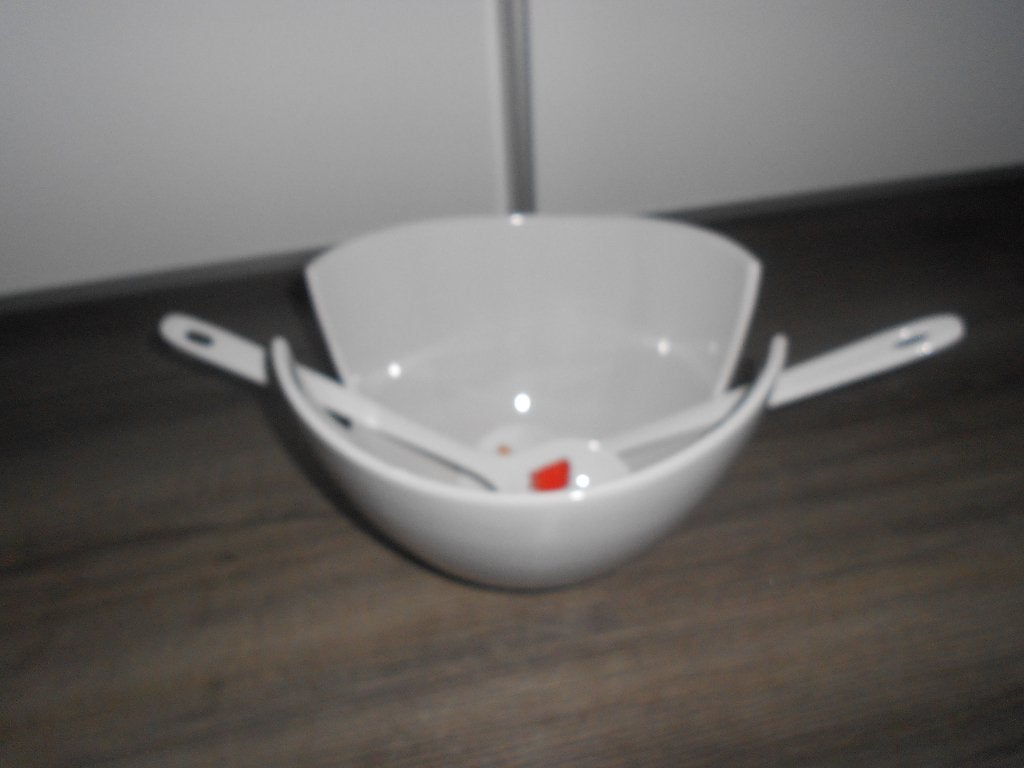 Bijzondere slakom met slacouvert - keramiek, Keramiek, Nieuw, Ophalen of Verzenden, Kom(men)