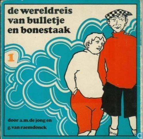 De wereldreis van Bulletje en Bonestaak deel 1 (1E DRUK 1968, Eén stripboek, Ophalen of Verzenden, Gelezen