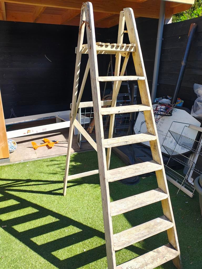 Mooie vintage ladder opknapper of tuindecoratie, Ophalen, 2 tot 4 meter