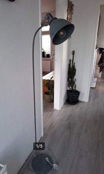 Industriele lamp, vloerlamp, stalamp!, Ophalen, Gebruikt, Metaal, 150 tot 200 cm
