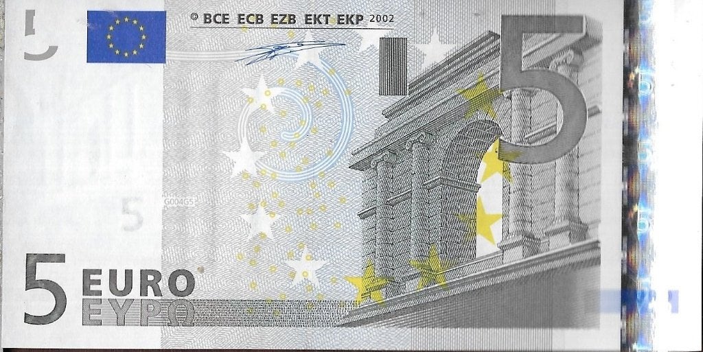 FDC 5 Euro biljet 1e Serie Handtekening Duisenberg, Ophalen of Verzenden, Overige landen, 5 euro, Los biljet