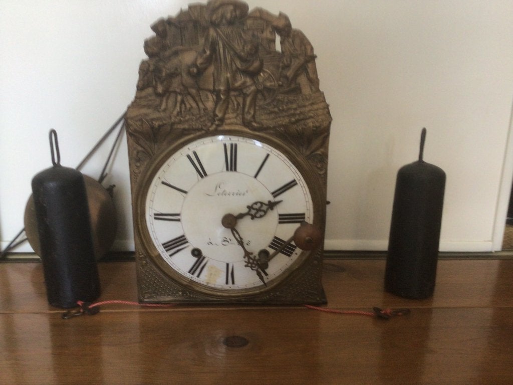Antieke Comtoise klok, Antiek en Kunst, Ophalen
