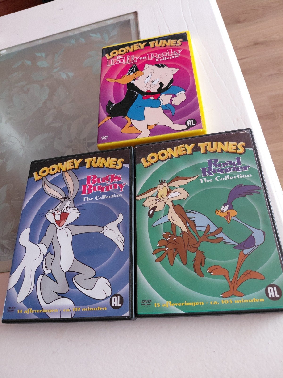 Looney Tunes collectie dvds Porky, Daffy, Bugs, Road Runner, Europees, Tekenfilm, Alle leeftijden, Ophalen of Verzenden