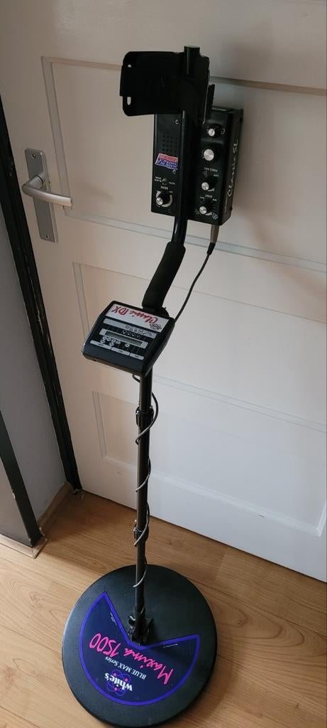 Whites classic IDX metaaldetector met 2 coils /schotels, Gebruikt, Meer dan 30 cm, Ophalen of Verzenden, White's