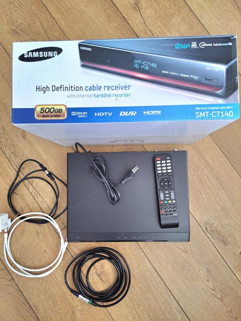 Samsung SMT-C7140 HD KABEL ONTVANGER en RECORDER, Ophalen of Verzenden, Zo goed als nieuw, Harddiskrecorder