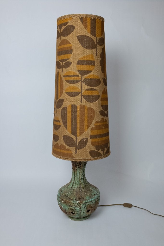 Zeldzame West Germany Fat Lava Vloerlamp met Vintage Kap, Ophalen of Verzenden