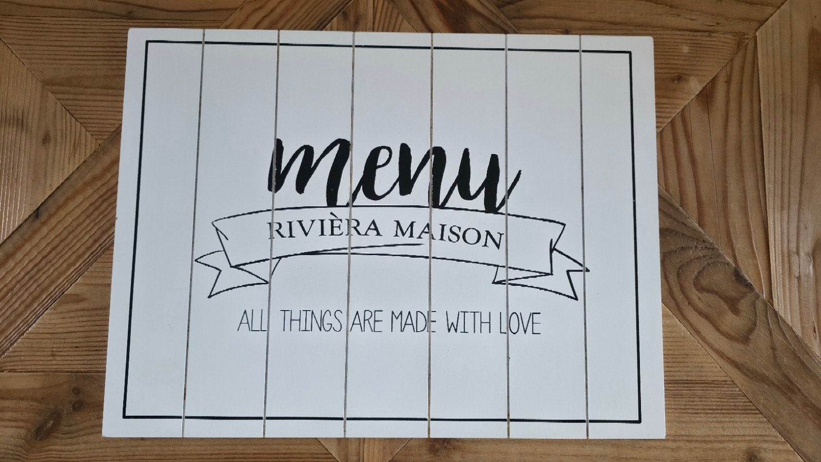 placemats Riviera maison, Ophalen of Verzenden, Zo goed als nieuw, Wit, Hout