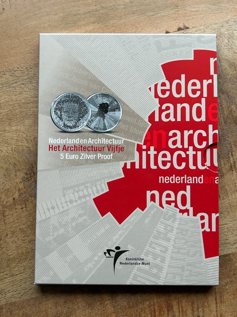 Zilveren 5 euro Het Architectuur Vijfje, Ophalen of Verzenden, Koningin Beatrix, Euro's