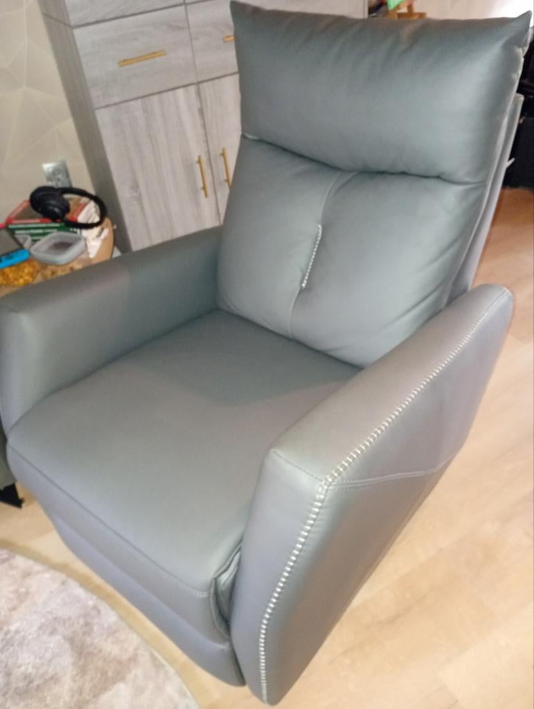 👍👍 DRAAIBARE Relaxfauteuil MET SWIVEL FUNCTIE, Ophalen, Zo goed als nieuw, 50 tot 75 cm