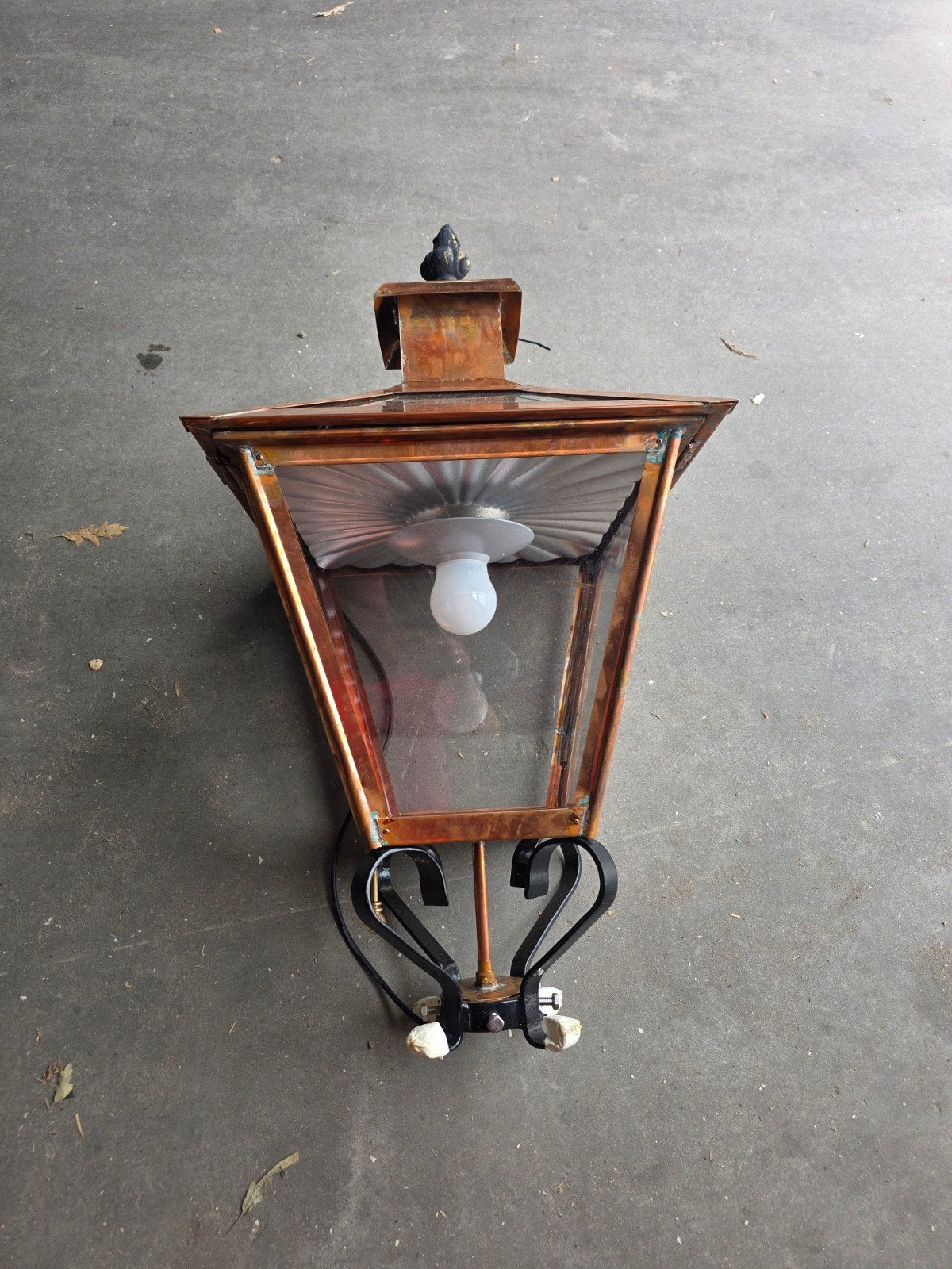 historische koperen lamp, Ophalen, Staande lamp, Nieuw, Netvoeding