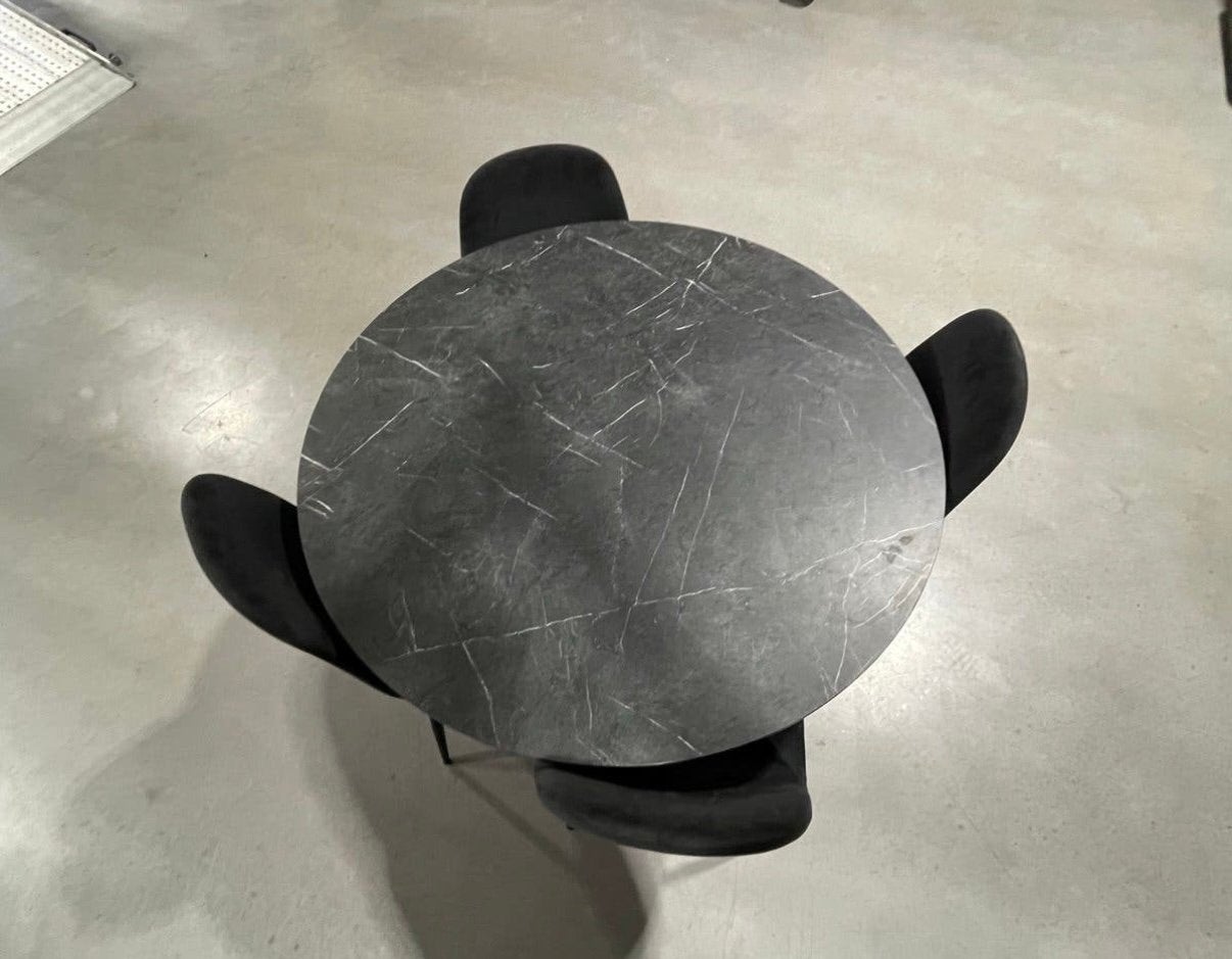IKEA MARIEDAMM ronde eettafel, Ophalen, 100 tot 150 cm, Rond, Zo goed als nieuw