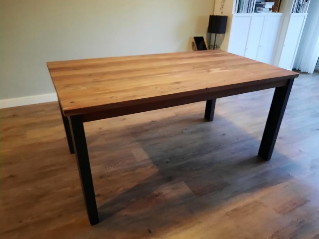 Houten eetkamertafel, Huis en Inrichting, Ophalen, Gebruikt, 50 tot 100 cm, 150 tot 200 cm