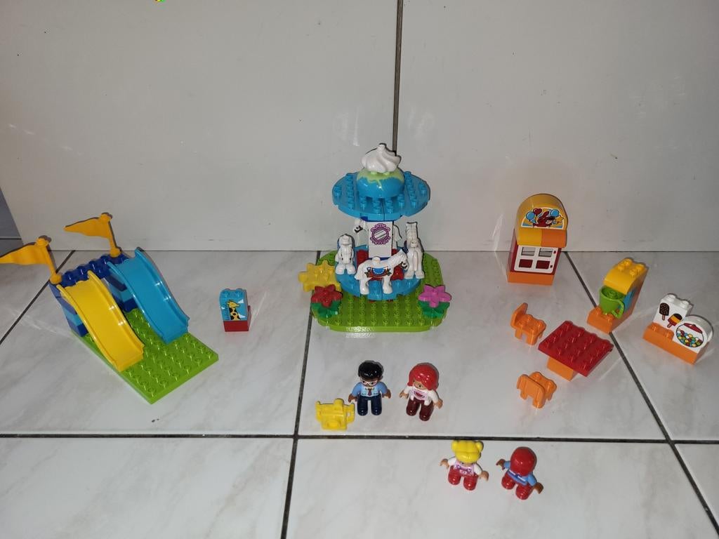 Duplo familie kermis, Kinderen en Baby's, Speelgoed | Duplo en Lego, Gebruikt, Ophalen of Verzenden, Duplo, Duplo