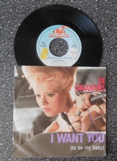 De Gigantjes - I want you (to be my baby) (vanaf € 2,00), Cd's en Dvd's, Ophalen of Verzenden, Zo goed als nieuw, 7 inch, Pop