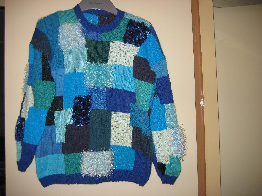 Handgebreide trui, 46, nieuw (292), Ophalen of Verzenden, Nieuw, Maat 46/48 (XL) of groter, Blauw