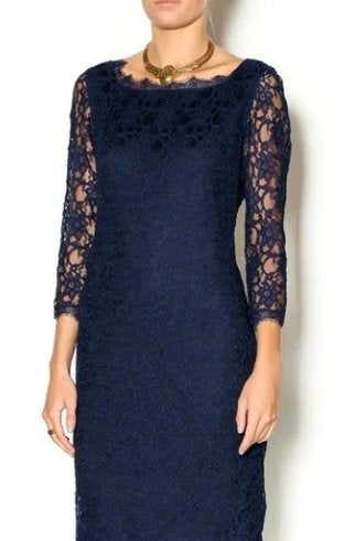 Joseph Ribkoff elegante blauw kanten chique jurk mt 42, Kleding | Dames, Blauw, ., Maat 42/44 (L), Joseph Ribkoff