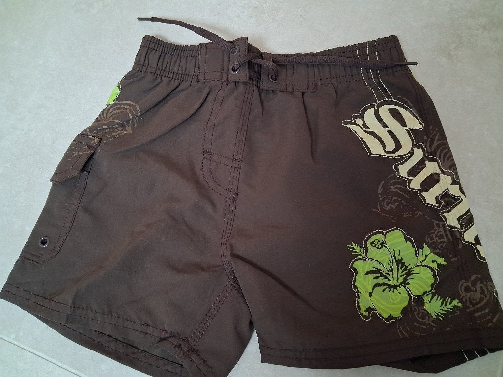 Nieuw! Bruin groene zwembroek Max maat 110, Kinderen en Baby's, Kinderkleding | Maat 110, Max., Ophalen of Verzenden, Jongen, Nieuw