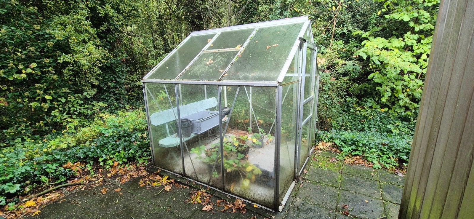 Glazen kas met aluminium frame, Ophalen, Gebruikt, Kweekkas, Glas