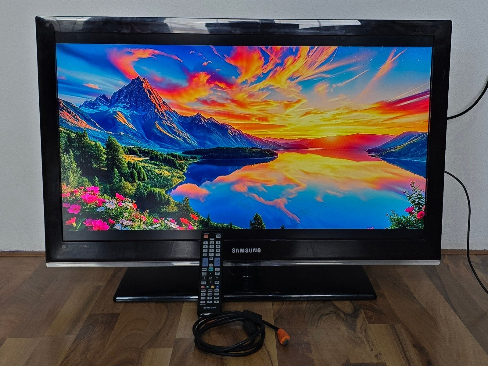 Samsung 37 inch Full HD TV met afstandsbediening, HDMI kabel, Gebruikt, 50 Hz, Samsung, 80 tot 100 cm