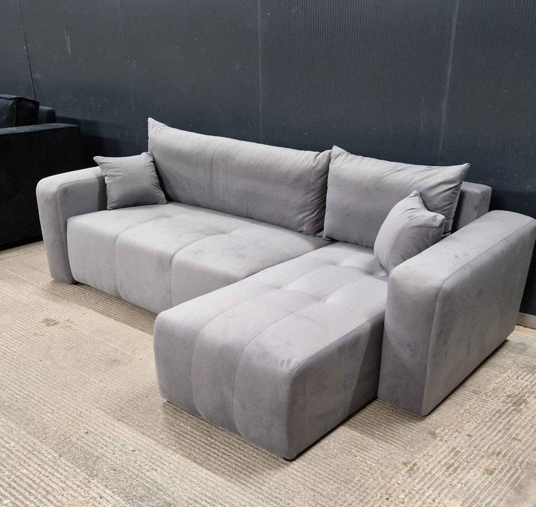 Hoekbank NIEUW *Showmodel NU €330,- + functie slaap/ opberg, Ophalen of Verzenden, Nieuw