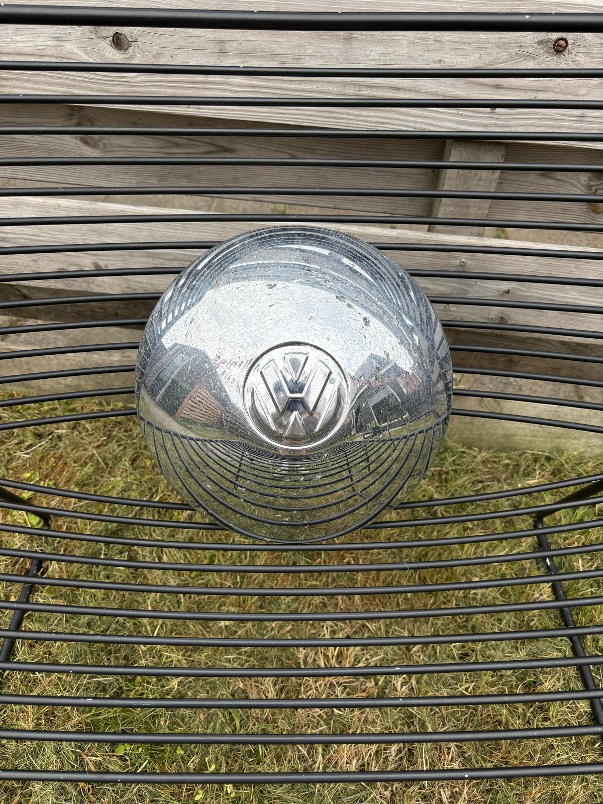 Volkswagen Kever Beetle T1 T2 Karmann Ghia wieldop chroom, Auto-onderdelen, Ophalen of Verzenden, Gebruikt, Volkswagen