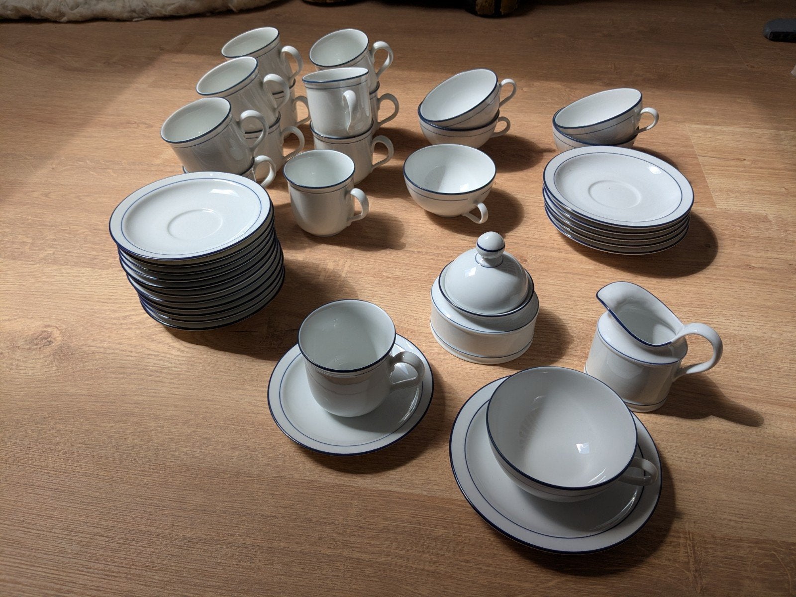 Prachtig koffie- en theeservies Seltmann Weiden kobaltblauw, Ophalen of Verzenden