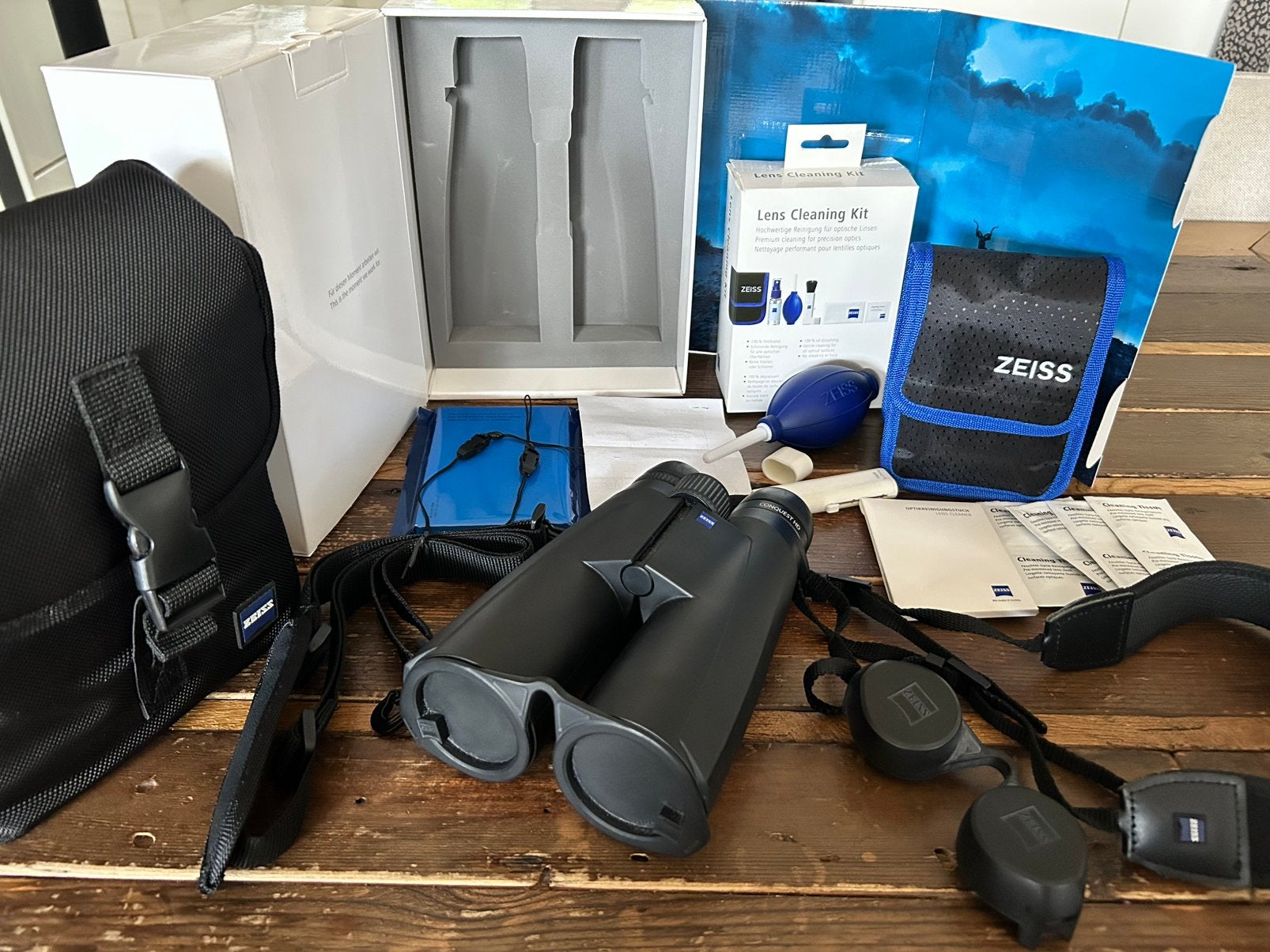 Zeiss conquest HD 8x56 verrekijker, Audio, Tv en Foto, Ophalen, Zo goed als nieuw, 8 tot 12x, Dakkant (recht)