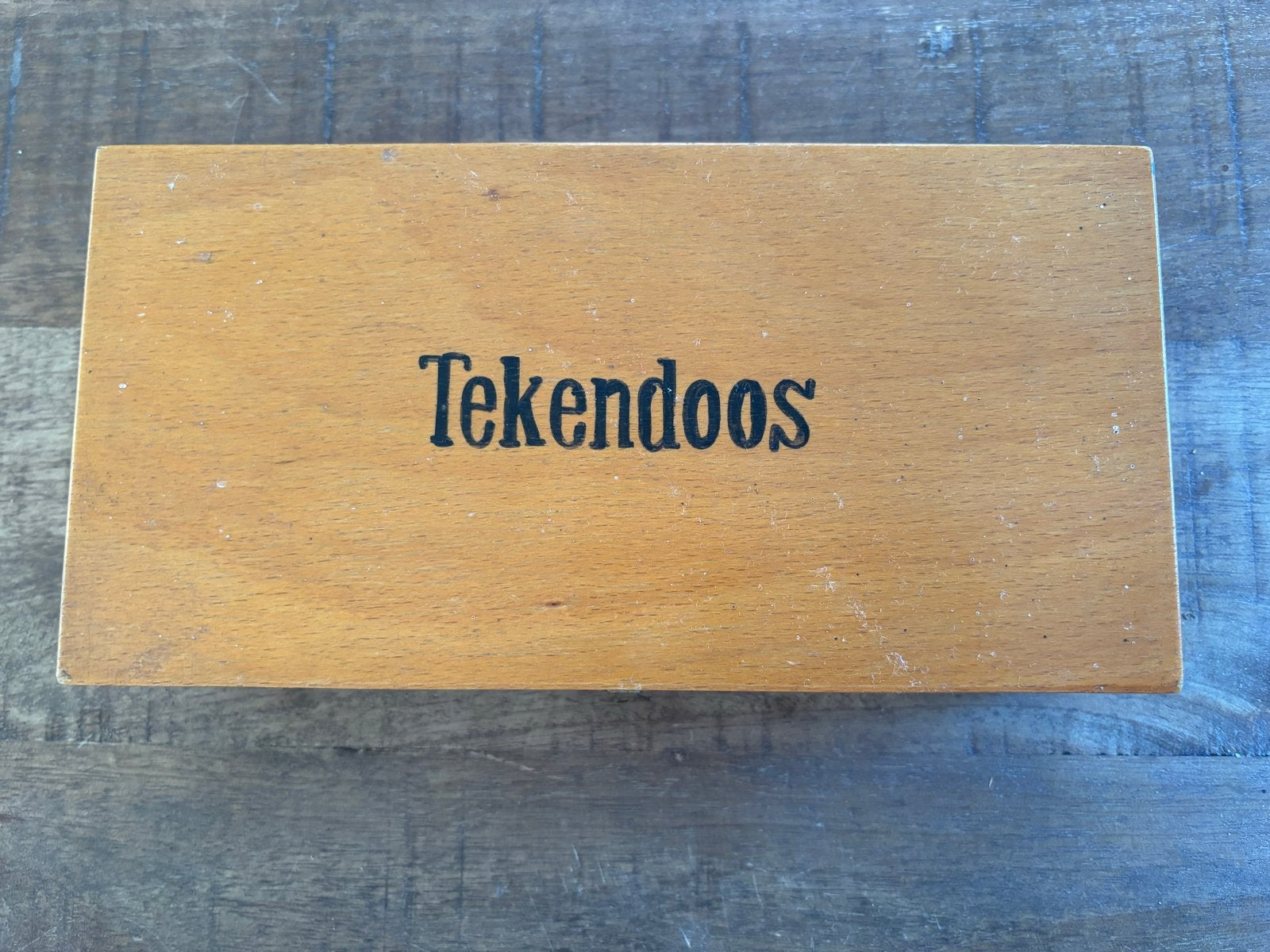 Vintage Tekendoos Hout - Leeg, Ophalen, Gebruikt, Overige typen