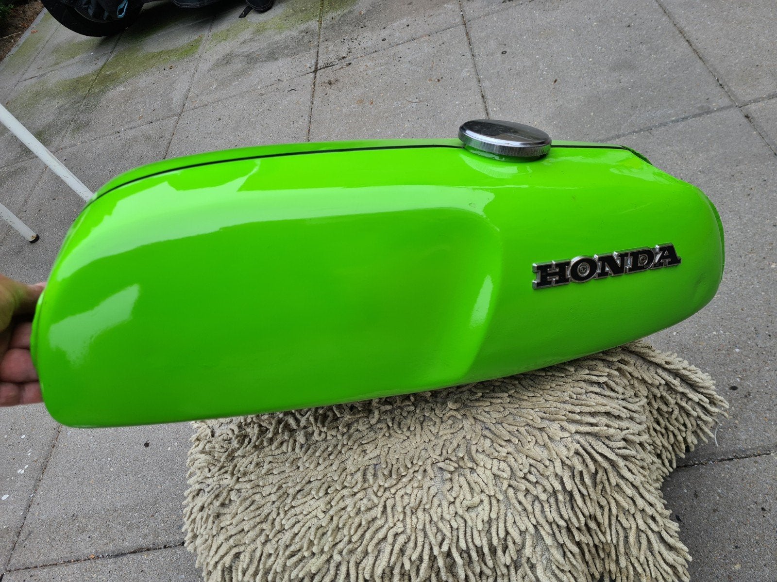 Honda ss tank groen, zeer fraai., Ophalen, Tank, Overige merken